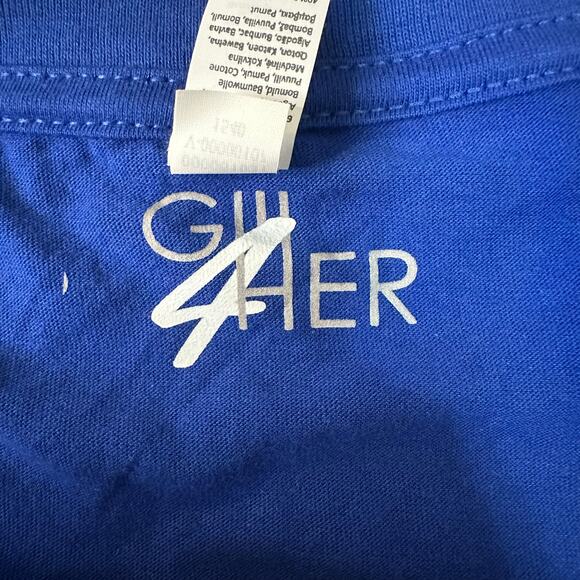 G-III 4HER Women's LA Dodgers Flowers Fitted Design Short Sleeve T-Shirt Size M - Picture 7 of 12